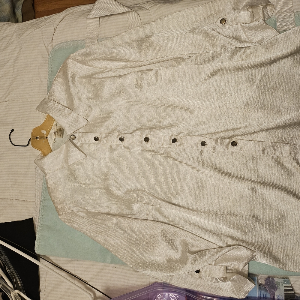 Elegant Cream Button-Up Shirt